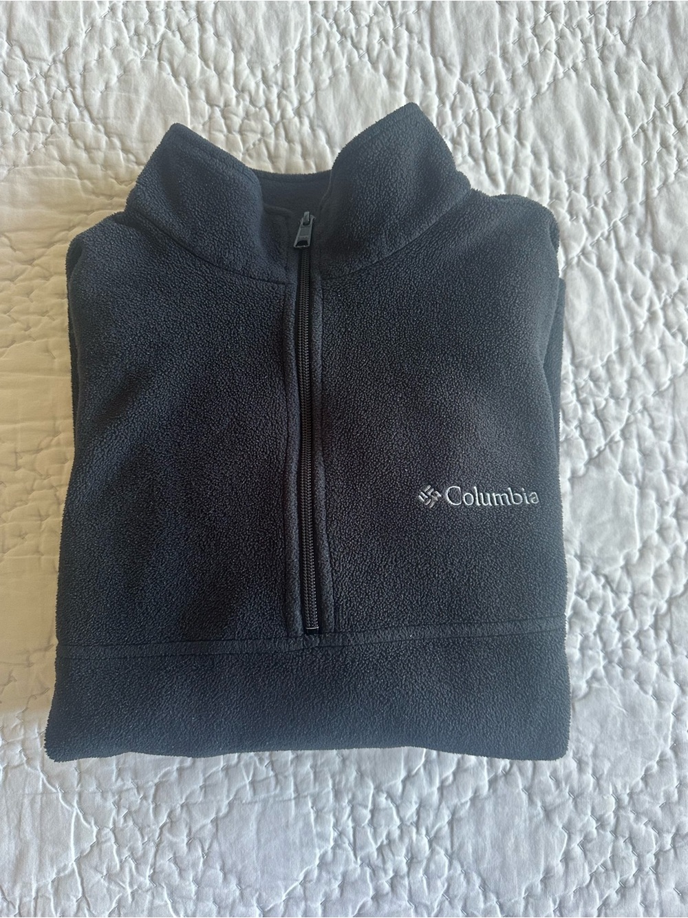 Columbia Black Half-Zip Fleece Pullover